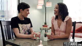 Big boobs petite lesbian Hot babe  manipulates and fucks ebony bestie